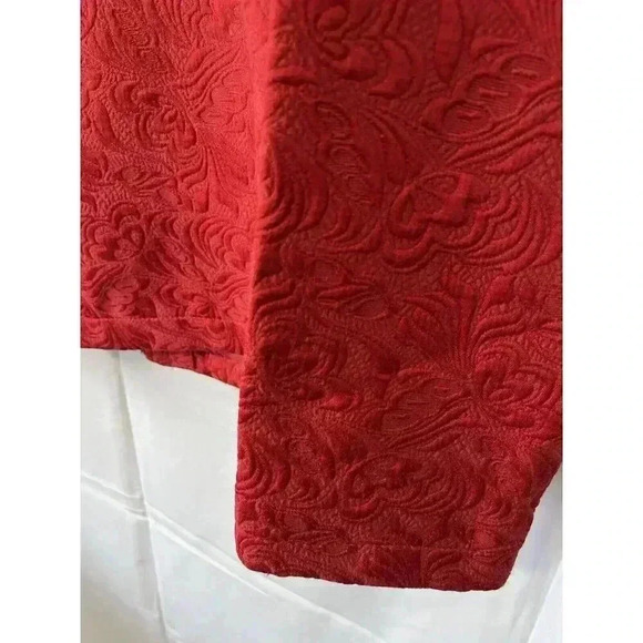 Red Brocade Style Jacket by Kaktus Women’s L - Picture 10 of 16